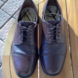 Classic Brown Leather Oxfords